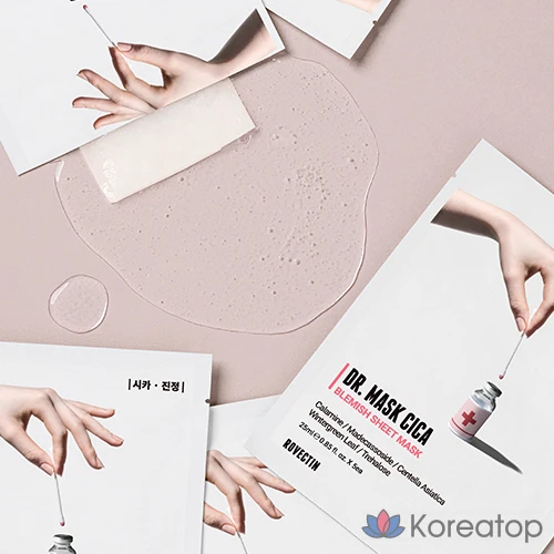 Тканевая маска для лица Rovectin Cica Calming Mask, 10 шт., фото 3