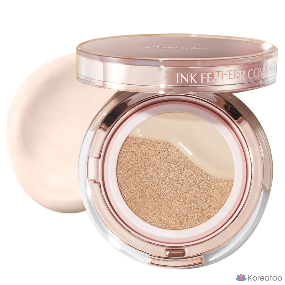 Кушон Ariul Ink Feeder Cover Lasting Cushion Foundation SPF50+ PA++++, оттенок 01 Vanilla, 15 г, 1 шт.