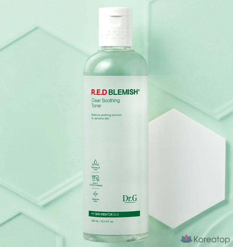 Тонер Dr. Ceuracle Red Blemish Clear Soothing Toner, 300 мл, 1 шт., фото 3