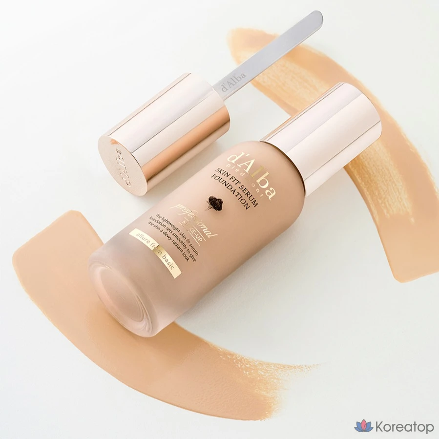 Тонер d'Alba Skin Fit Serum Foundation Spatula, оттенок 21, 40 мл, 1 шт., фото 3