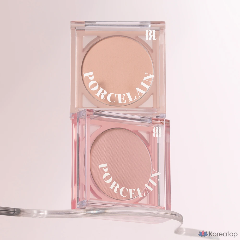 Румяна MERZY Porcelain Cheek Blusher, оттенок Mono Beige, 4.2 г, 1 шт., фото 4