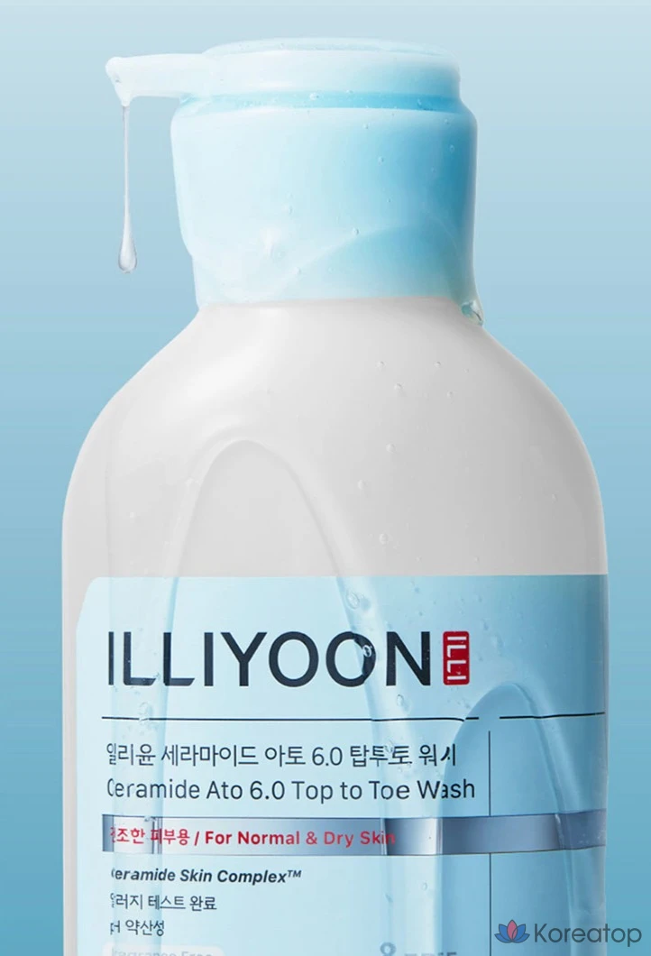 Гель для душа Illiyoon Ceramide Ato 6.0 Top-to-Toe Body Wash, 500 мл, 1 шт.