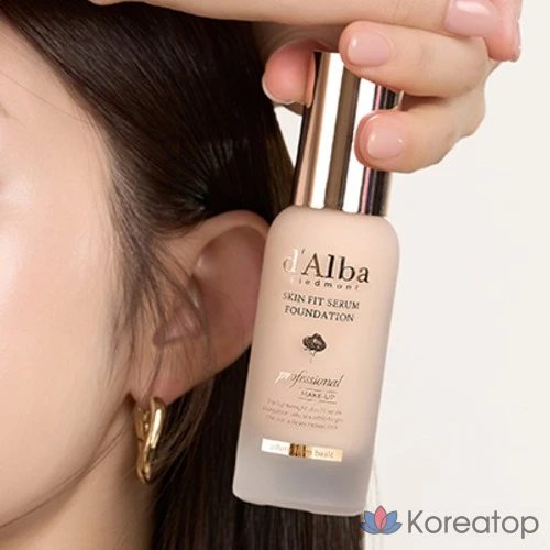 Тонер d'Alba Skin Fit Serum Foundation Spatula, оттенок 21, 40 мл, 1 шт., фото 4