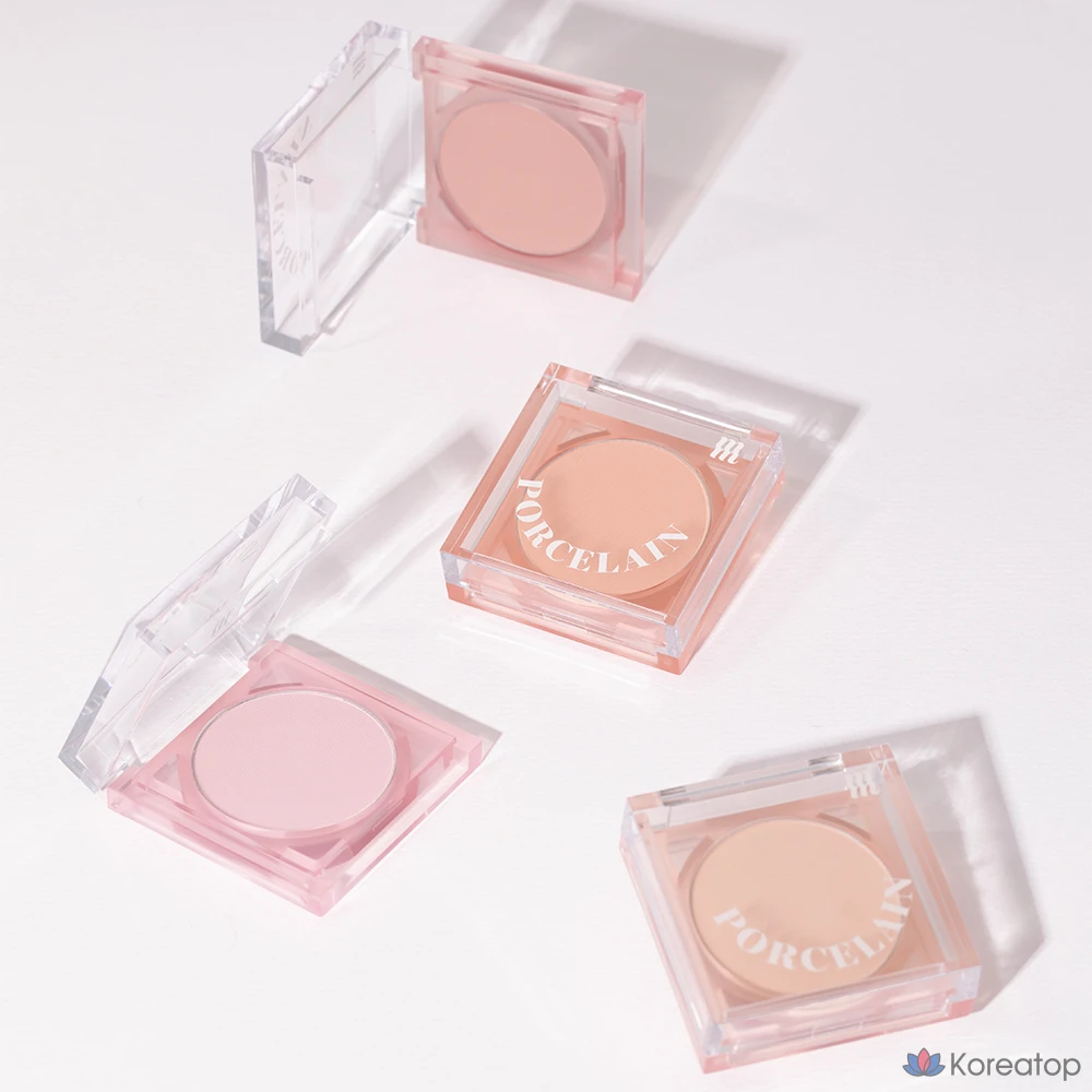 Румяна MERZY Porcelain Cheek Blusher, оттенок Mono Beige, 4.2 г, 1 шт., фото 5