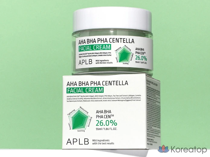 Пилинг-крем APLB AHA BHA PHA Centella Facial Cream, 55 мл, 1 шт.