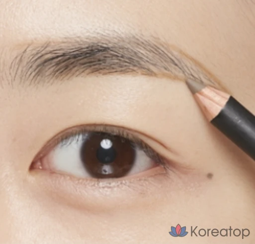 Карандаш для бровей Missha Smudge Proof Wood Eyebrow Pencil, Brown, 1 шт., фото 4