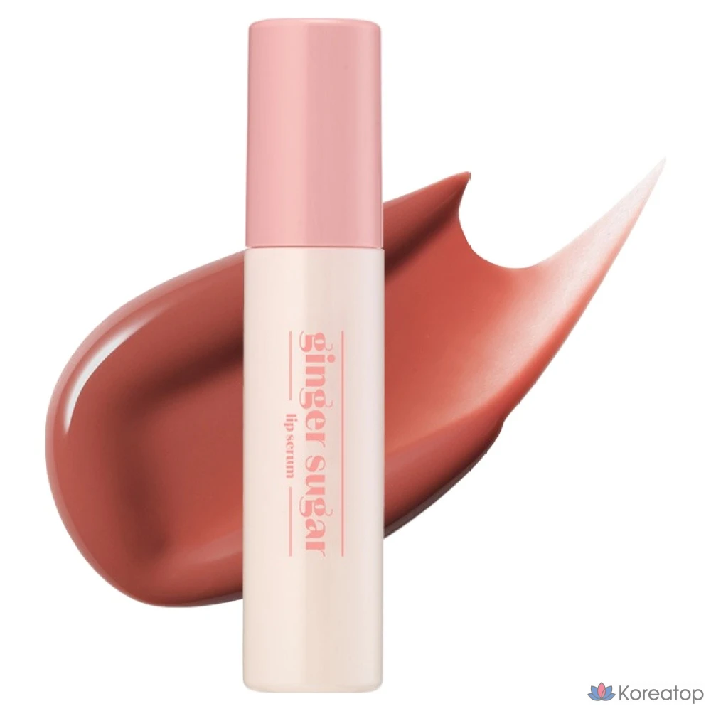 Липкий бальзам для губ Etude House Ginger Sugar Lip Serum, оттенок 06 Oat Brown, 13 г, 1 шт.