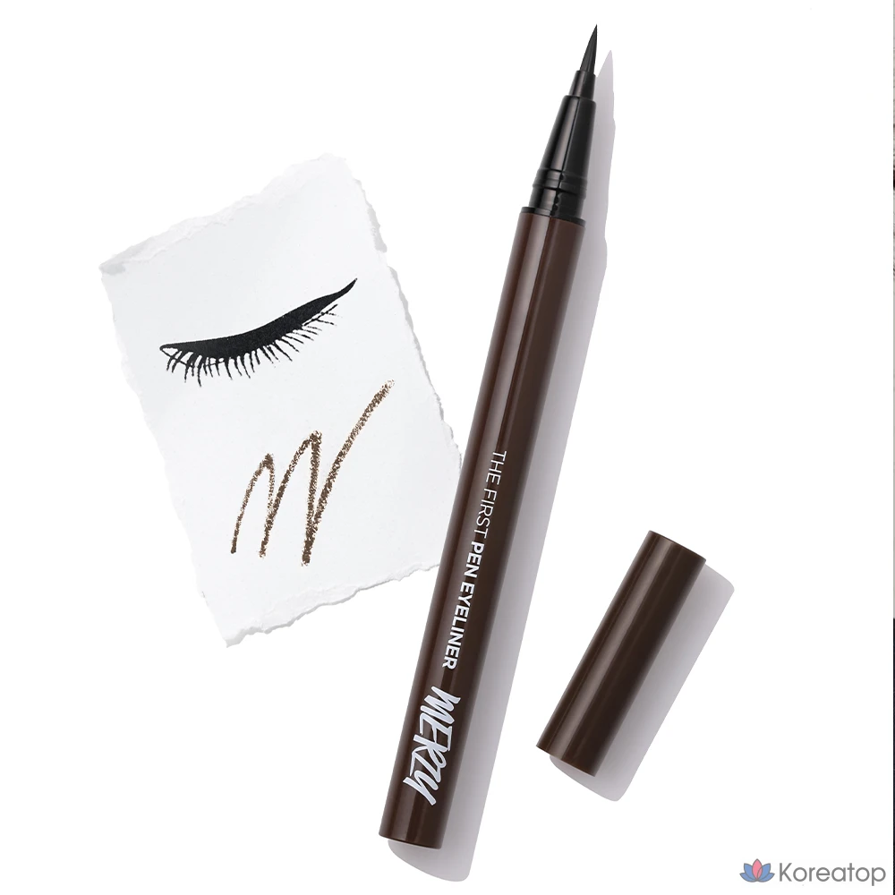 Подводка для глаз MERZY The First Pen Eyeliner, оттенок Brownie, 0.5 г, 1 шт.