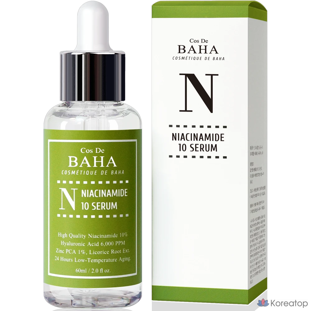 Сыворотка Cos De Baha Niacinamide 10% Zinc 1% Serum, 30 мл, 1 шт.