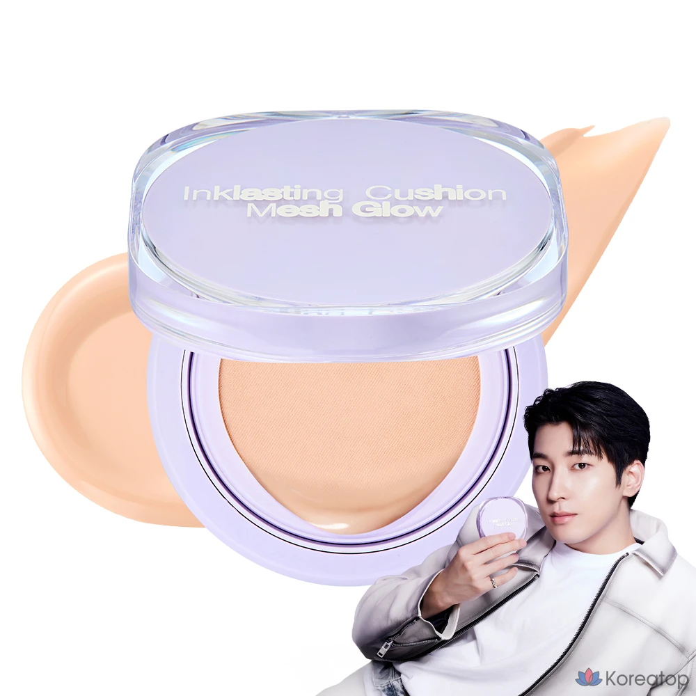 Кушон The Face Shop Ink Lasting Cushion Mesh Glow, оттенок N201 Apricot Beige, 12 г, 1 шт.