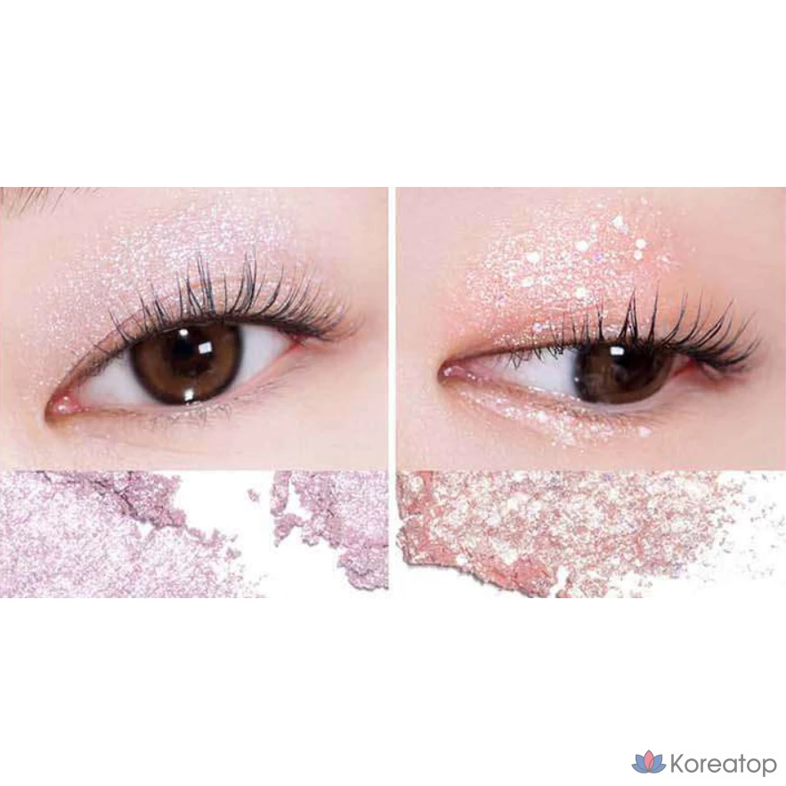 Тени для век ABOUT TONE Oh My Glitter Pop Eyeshadow, оттенок 02 My Fairy, 1 шт.