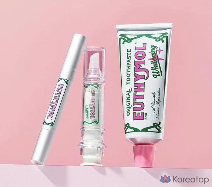 Набор для ухода Euthymol Whitening Portable Toothpaste 40 г + зубная щетка, 2 шт., фото 4