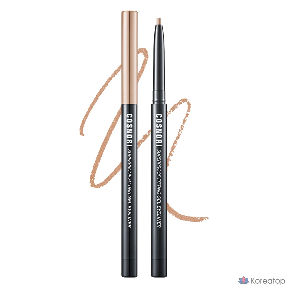 Подводка для глаз Cosnori Superproof Fitting Gel Eyeliner Pencil, оттенок 12 Mute Beige, 0.13 г, 1 шт.