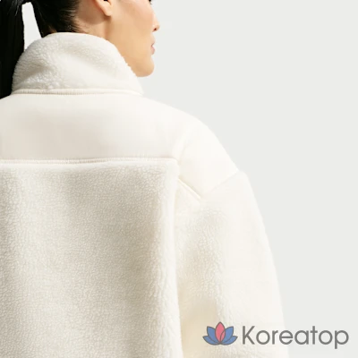 Куртка женская Nike NikeSKIMS Sherpa Oversized 3/4 Zip Jacket, фото 9