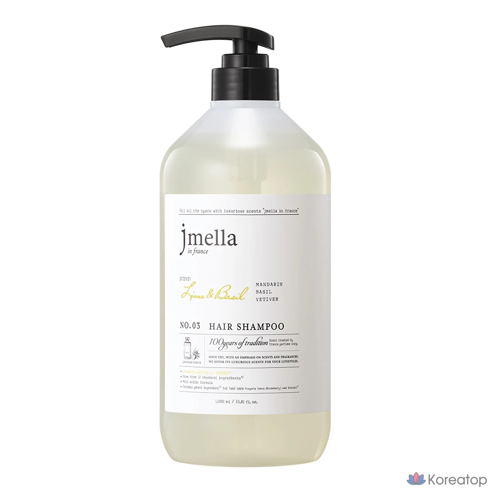 Шампунь Jmella In France Lime & Basil Hair Shampoo Citrus, 1 л, 1 шт.
