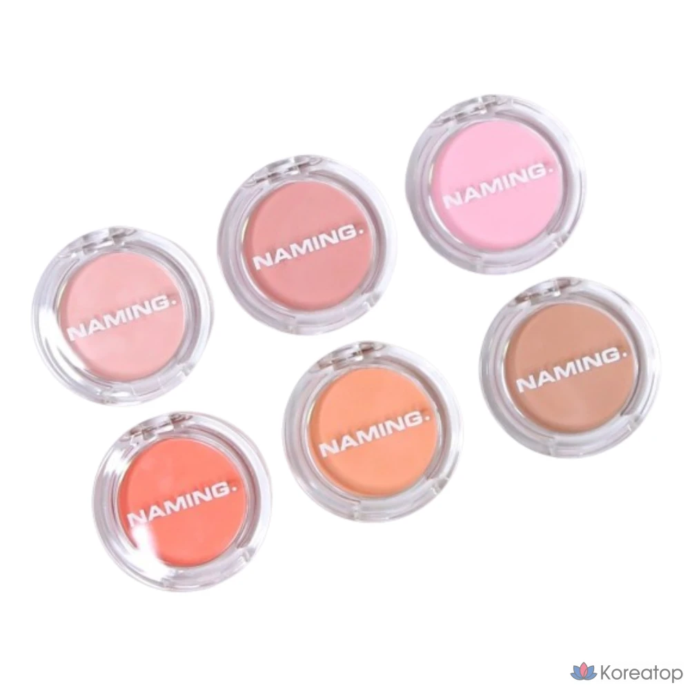 Пудровый блеск для щек NAMING Fluffy Powder Blush, оттенок Halo, 3.2 г, 1 шт.