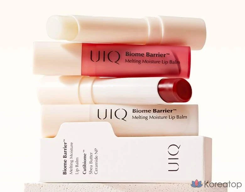 Бальзам для губ UIQ Biome Barrier Melting Moisture Lip Balm, оттенок Rosy, 3.2 г, 1 шт., фото 8