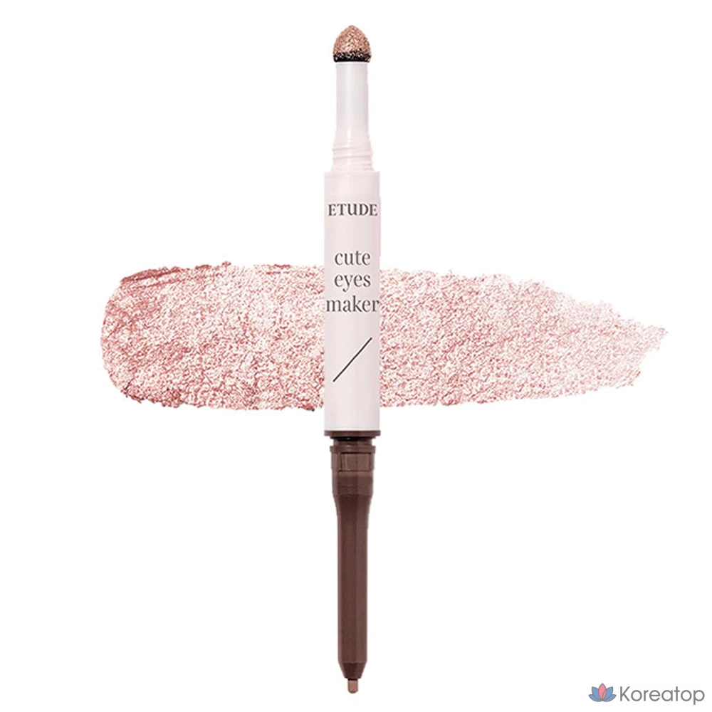 Подводка для глаз Etude House Aegyo Sal Maker Liner 0.1g + Glitter 0.5g, оттенок Rose Shimmer, 1 шт.