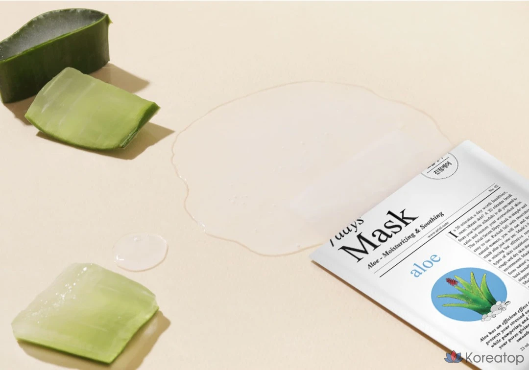 Тканевая маска для лица Ariul 7 Days Mask Aloe H, 23 мл, 20 шт., фото 6