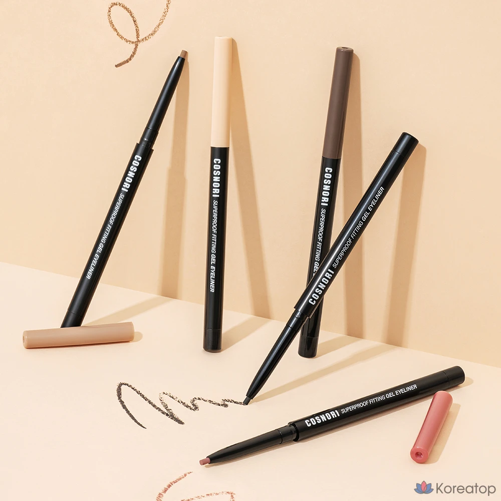 Подводка для глаз Cosnori Superproof Fitting Gel Eyeliner Pencil, оттенок 12 Mute Beige, 0.13 г, 1 шт., фото 2