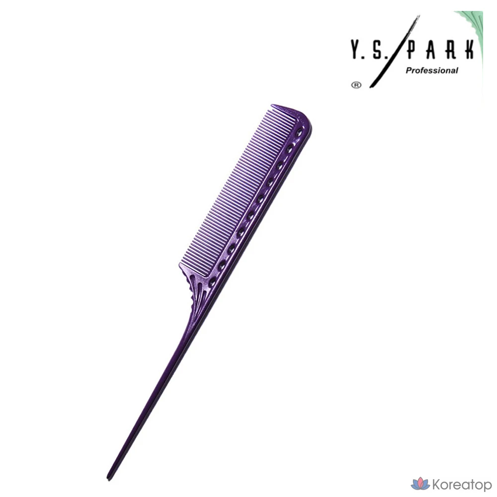 Расческа-хвостик для укладки Y.S. Park Professional Iron Tail Comb, оттенок Camel, 1 шт., фото 4