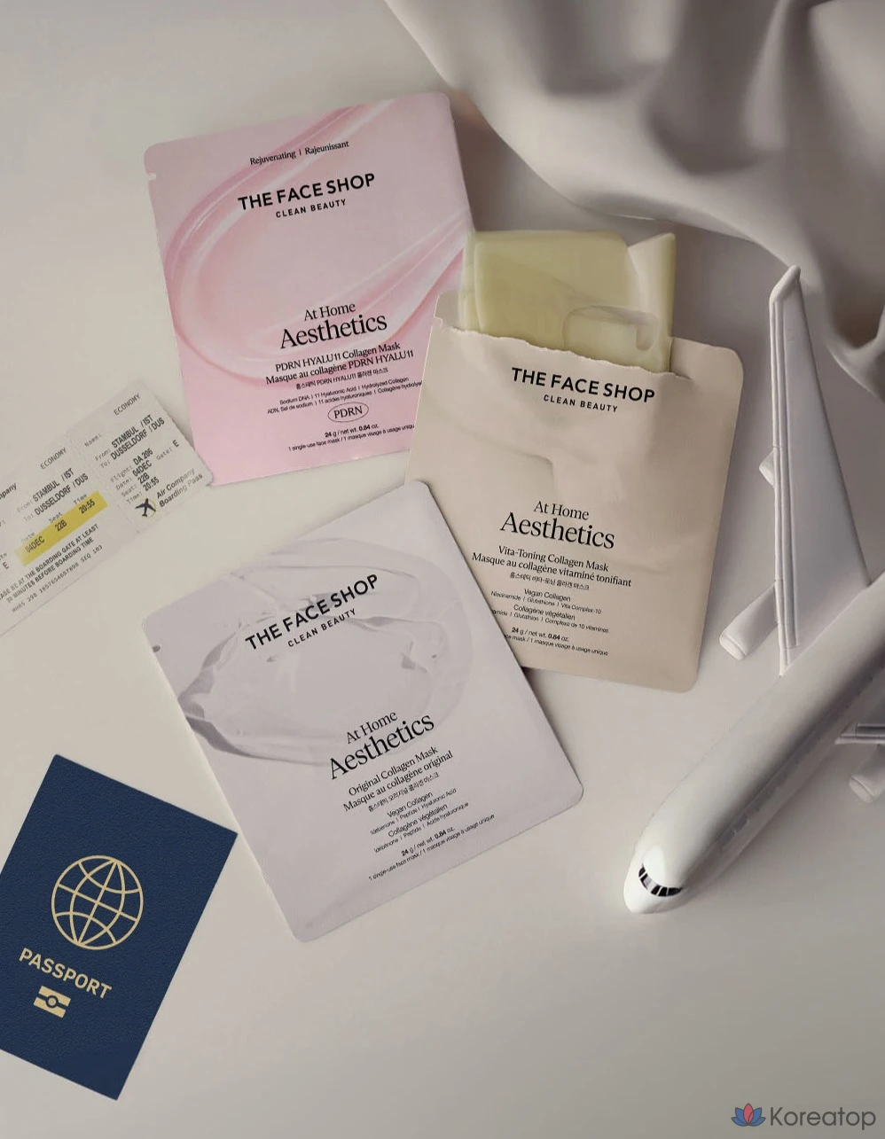 Тканевая маска для лица The Face Shop Homeesthetic Original Collagen Mask, 20 шт., фото 7