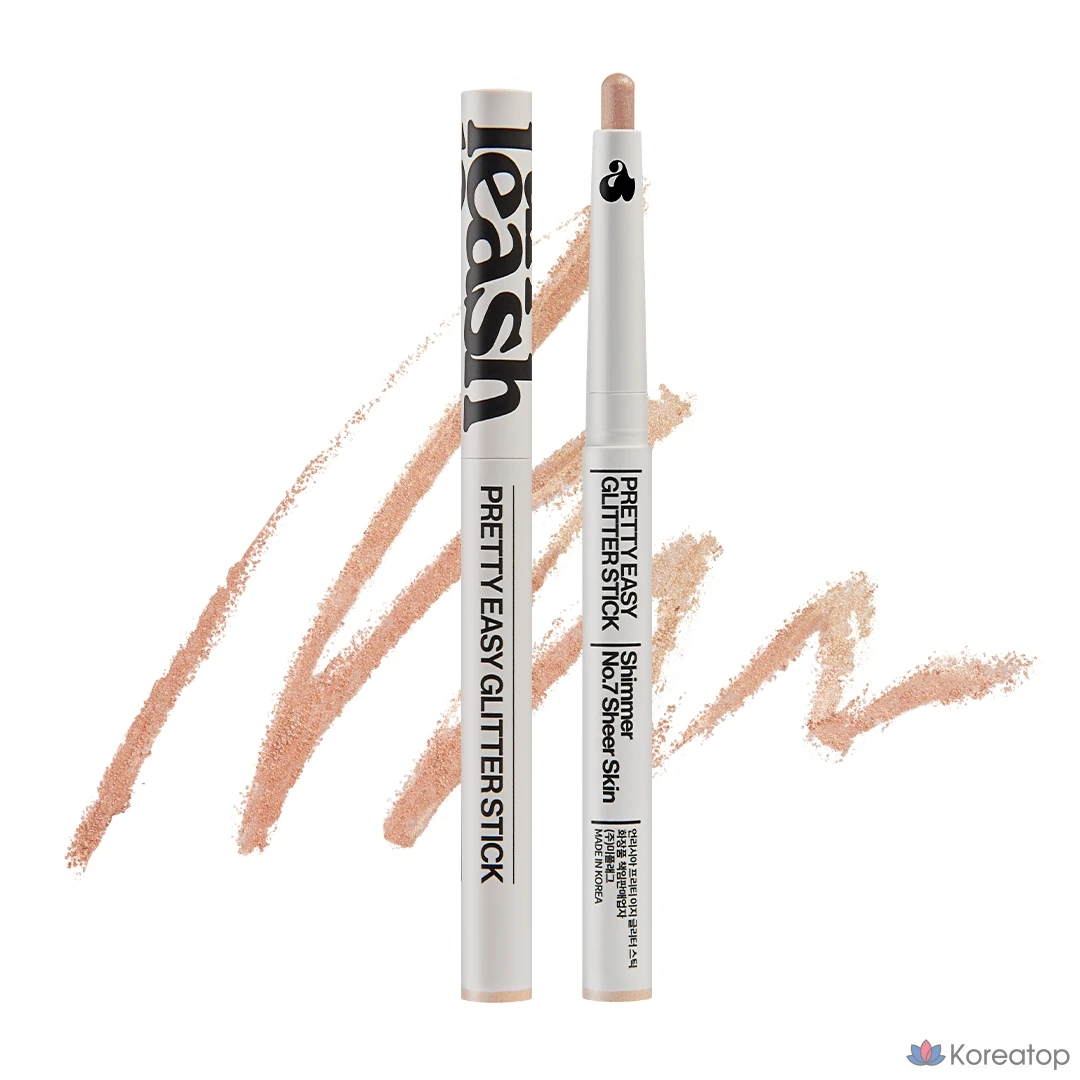 Глиттер-стик для век Unleashia Pretty Easy Glitter Eyeshadow Stick, оттенок No. 7 Sheer Skin, 0.7 г, 1 шт.