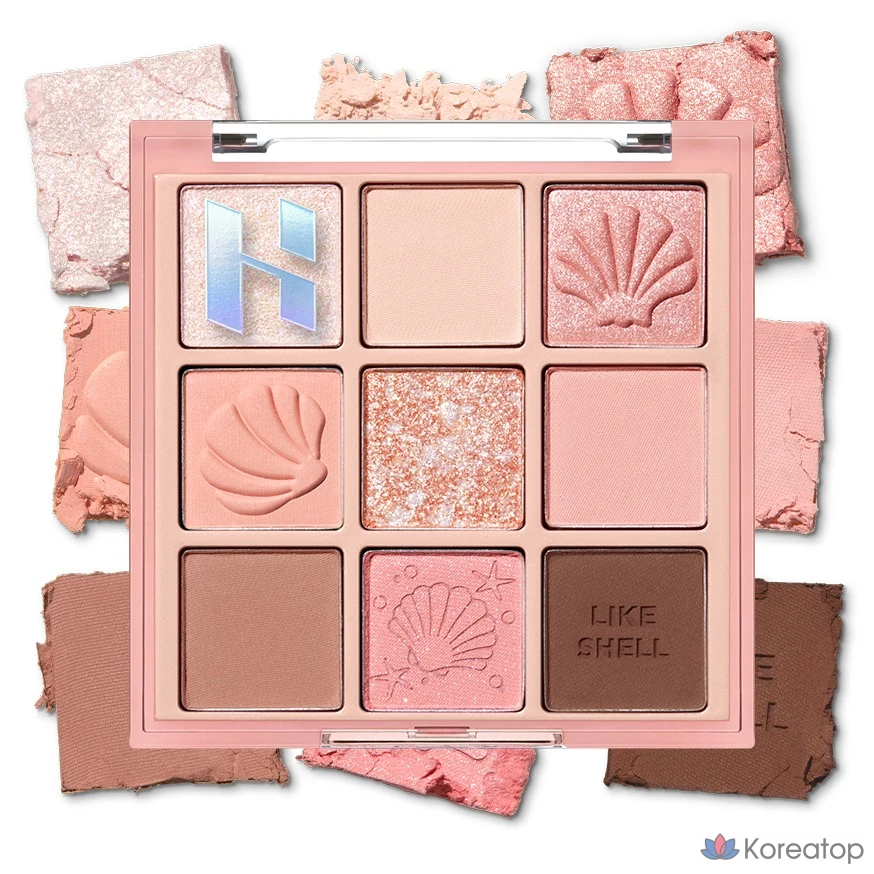 Палитра для век Holika Holika My Fave Mood Eye Palette, оттенок Shell On The Beach, 1 шт.