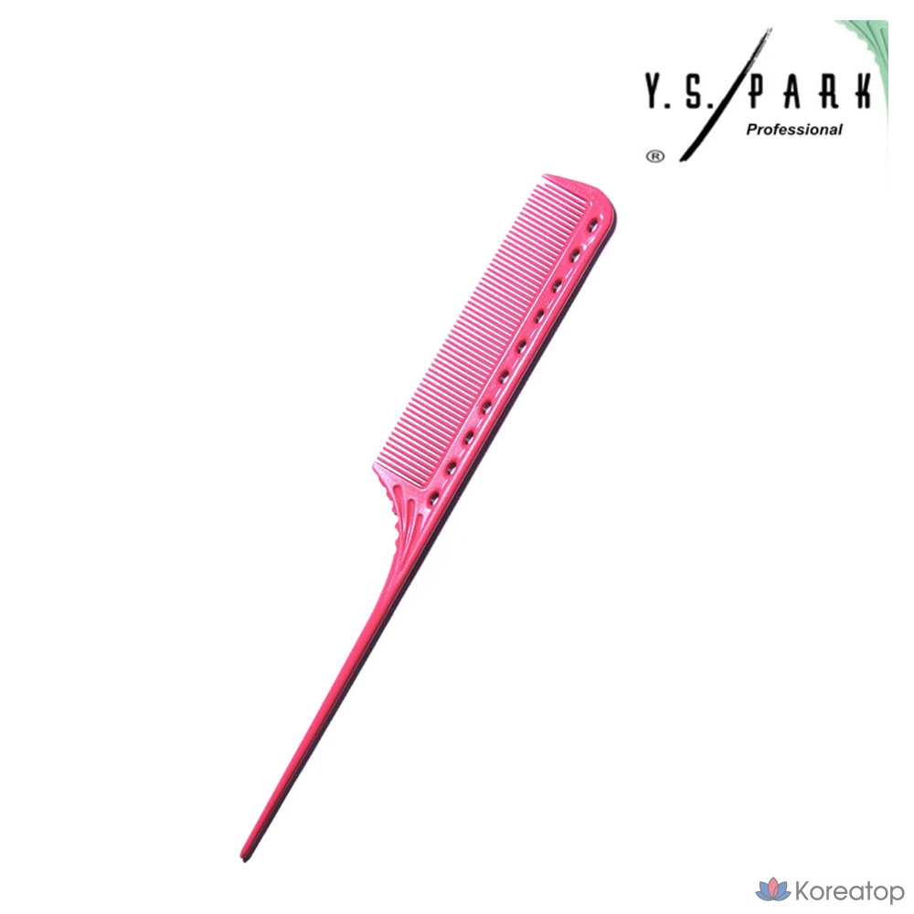 Расческа-хвостик для укладки Y.S. Park Professional Iron Tail Comb, оттенок Camel, 1 шт., фото 5