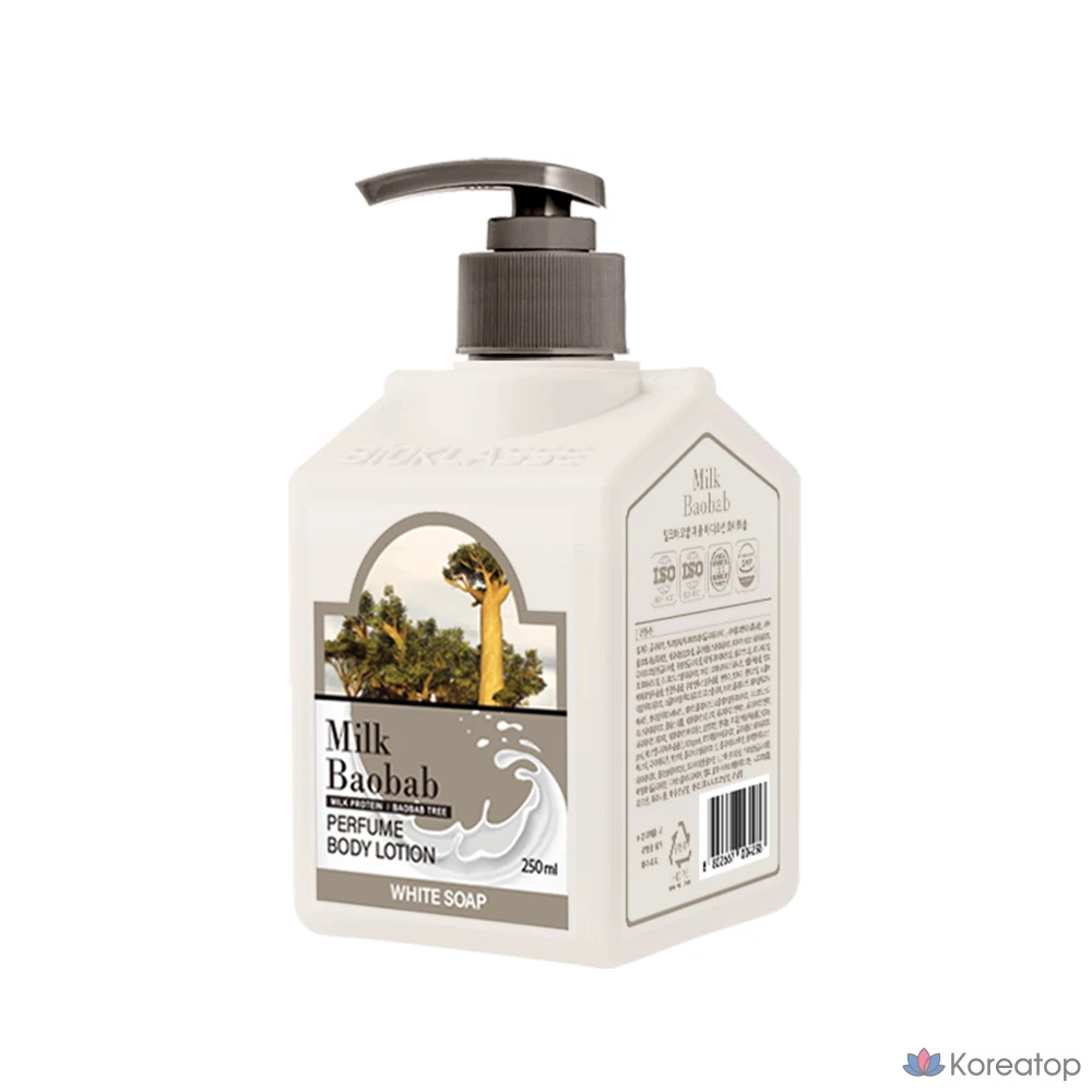 Лосьон для тела Milk Baobab Perfume Body Lotion White Soap, 250 мл, 1 шт.