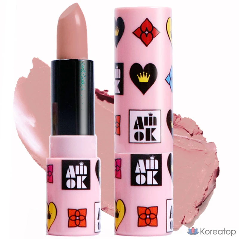 Губная помада YNM Amiok Kidult Picnic Lipstick, оттенок S201 Oclean Beige, 4 г, 1 шт.