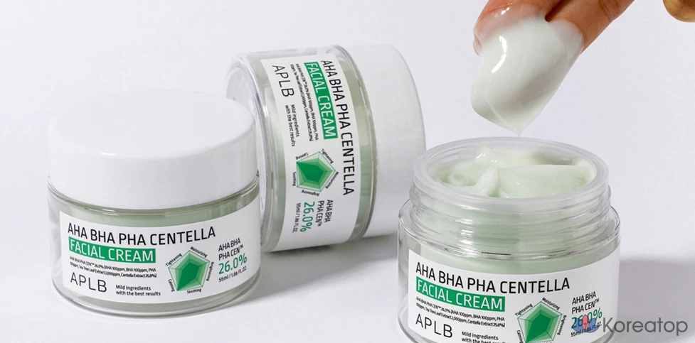 Пилинг-крем APLB AHA BHA PHA Centella Facial Cream, 55 мл, 1 шт.