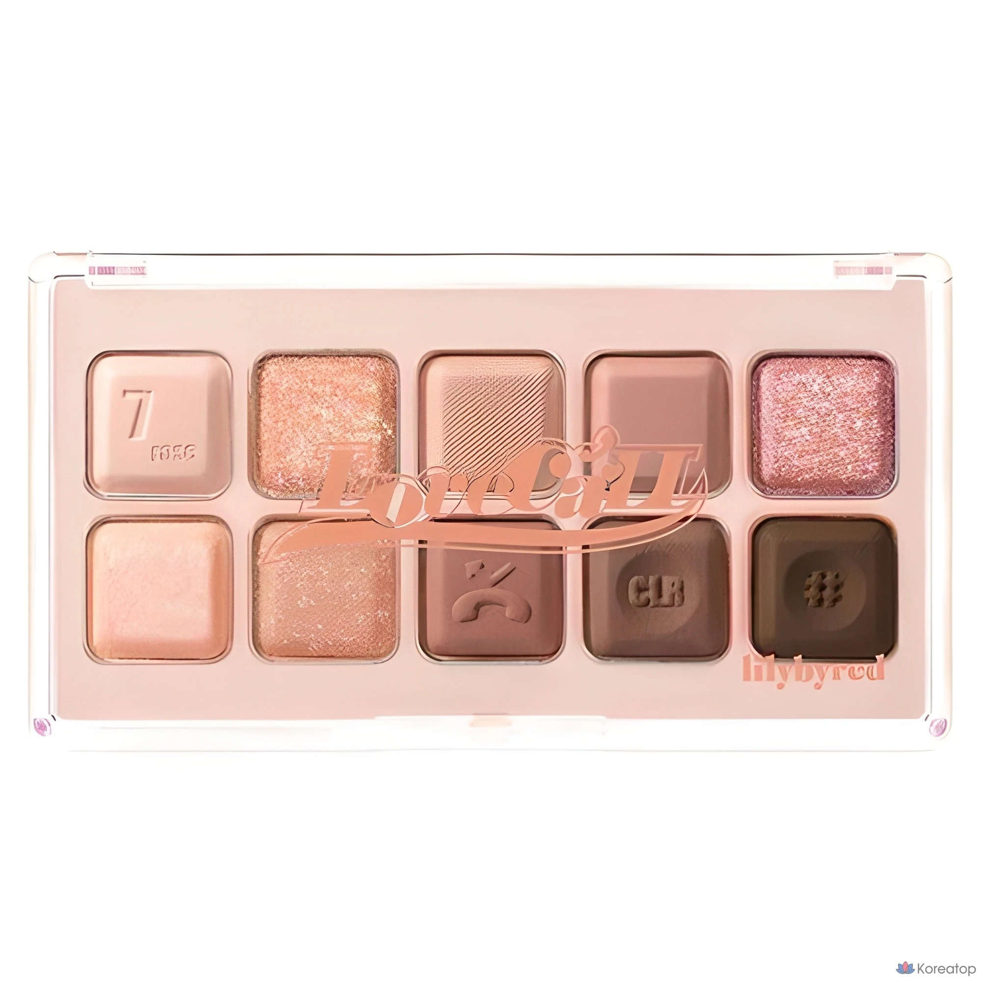 Палетка теней для век Lilybyred Mood Keyboard Eyeshadow Palette, оттенок 07 Rose Dial, 1 шт.