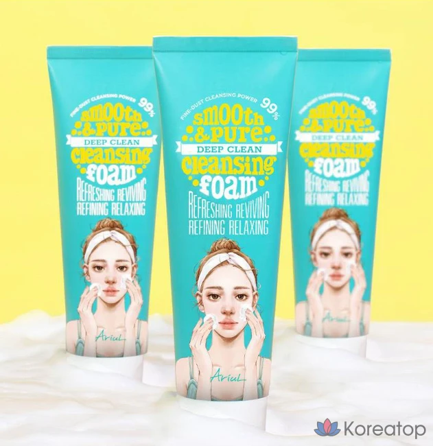 Очищающая пенка Ariul Smooth &amp; Pure Deep Clean Cleansing Foam, 120 мл, 1 шт.