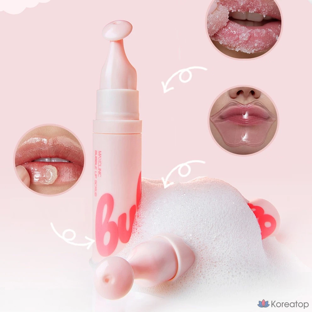Скраб для губ MAXCLINIC Bubble Lip Scrub, 7 мл, 1 шт.