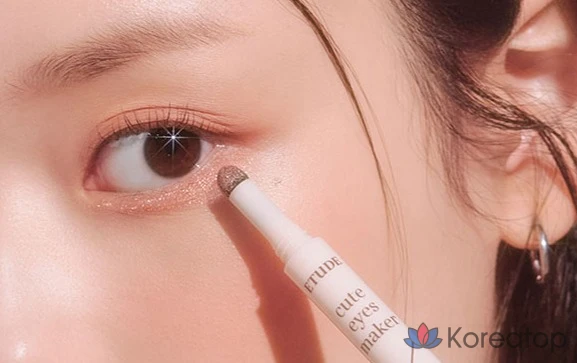 Подводка для глаз Etude House Aegyo Sal Maker Liner 0.1g + Glitter 0.5g, оттенок Rose Shimmer, 1 шт.