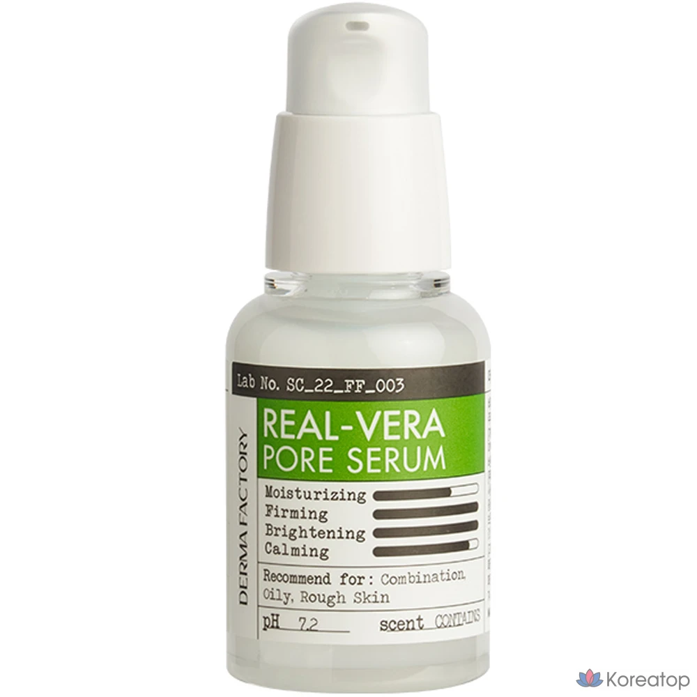 Сыворотка Derma Factory Real Vera Pore Serum, 30 мл, 1 шт.