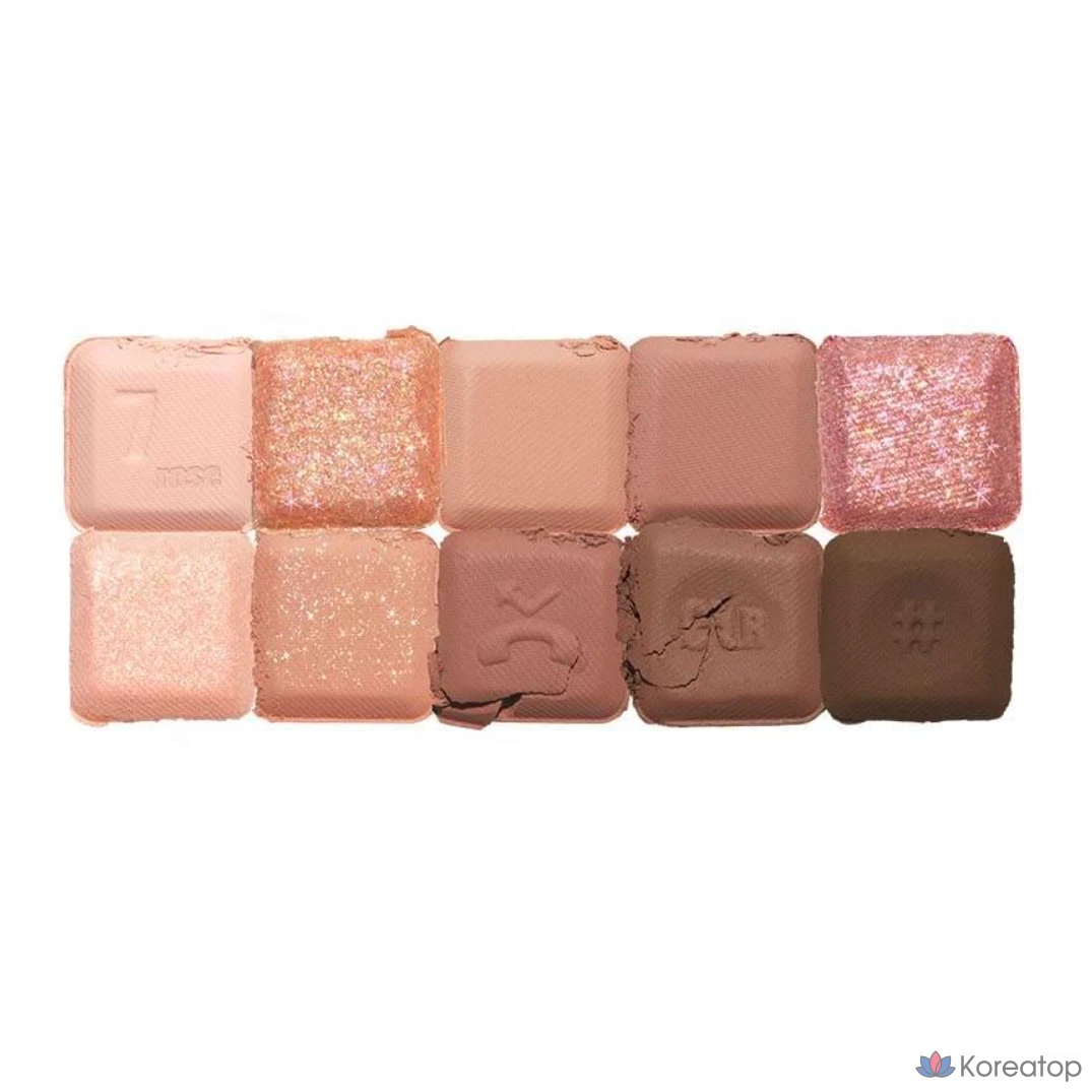 Палетка теней для век Lilybyred Mood Keyboard Eyeshadow Palette, оттенок 07 Rose Dial, 1 шт., фото 2