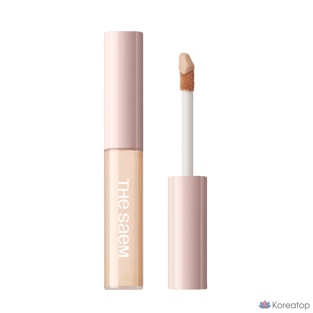 Консилер The Saem Cover Perfection Tip Concealer, оттенок 01 Clear Beige, 6.5 г, 1 шт.