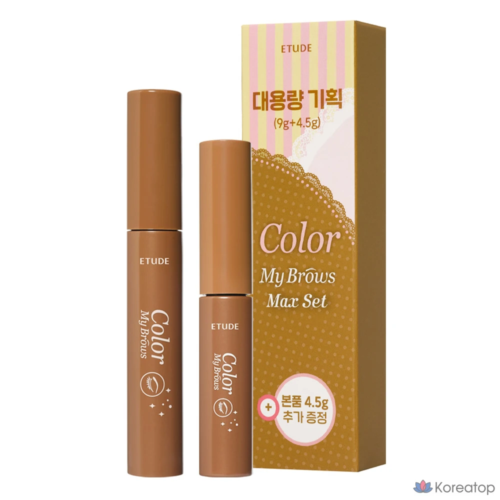 Карандаш для бровей Etude House Clear Brow Cara, оттенок 2 Light Brown, 4.5 г + 9 г, 1 шт.