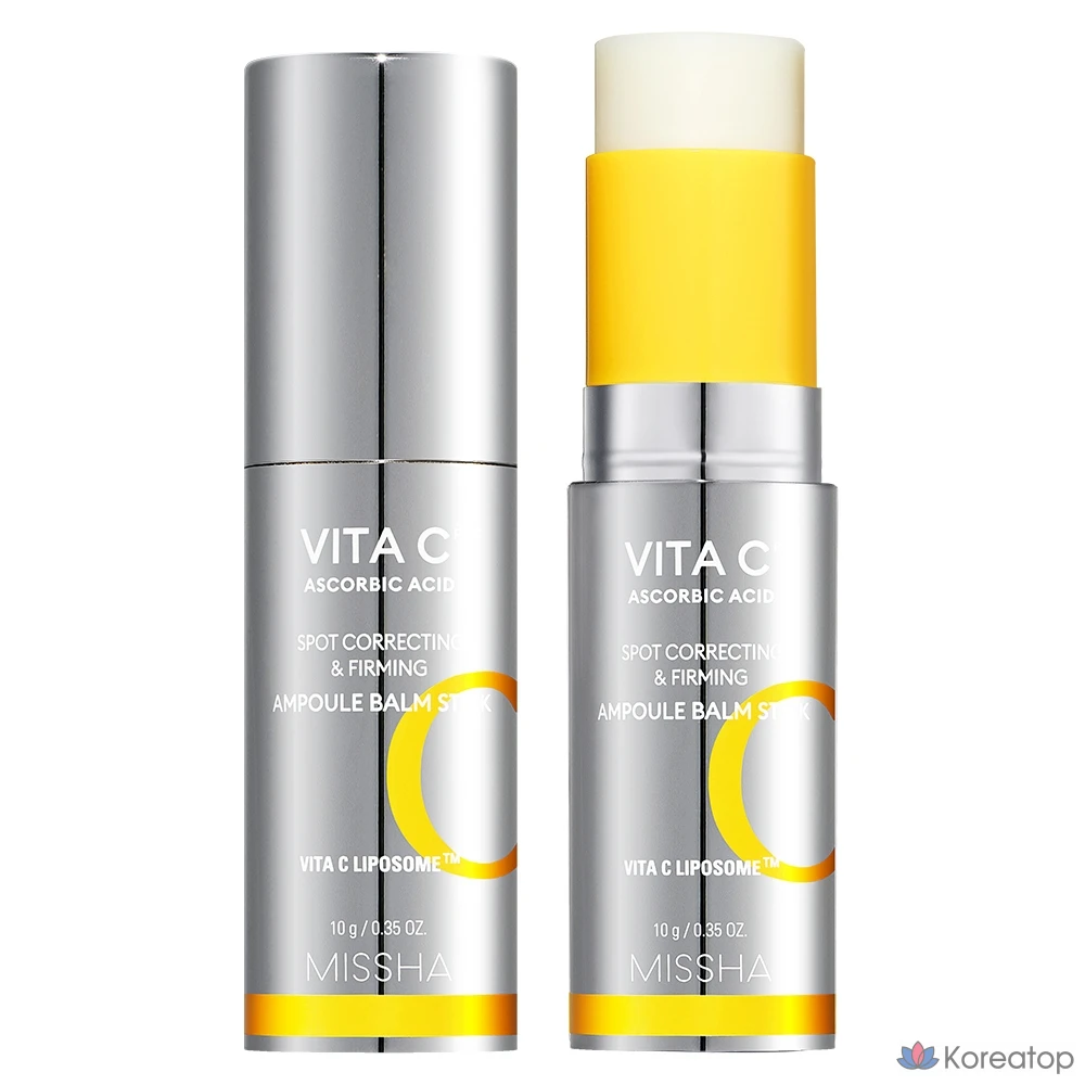 Ампульная сыворотка-бальзам в стике Missha Vita C Plus Jatty C Ampoule Balm Stick, 10 г, 1 шт.