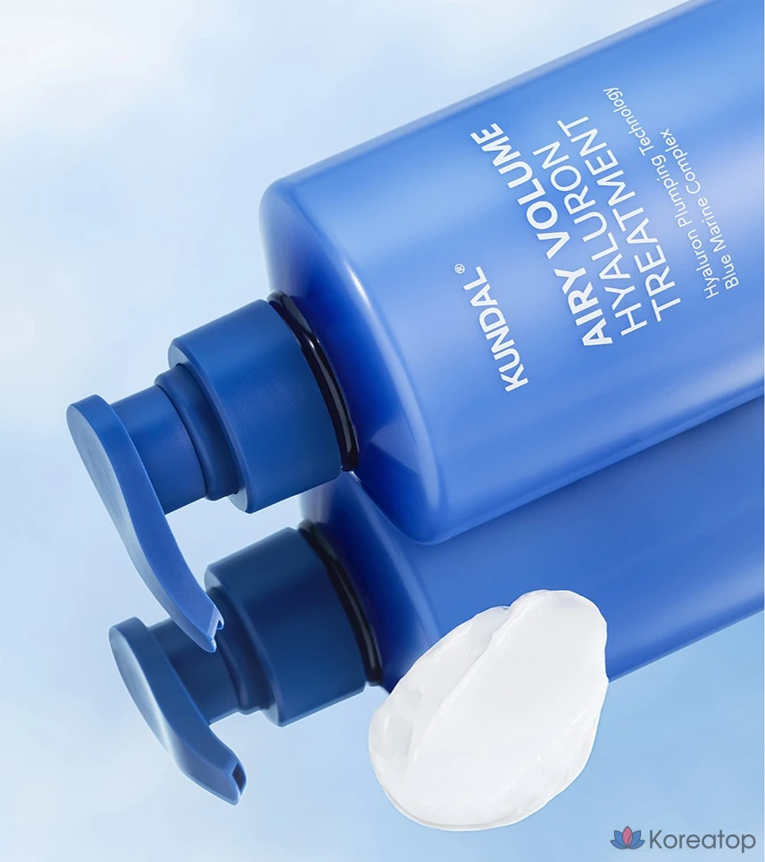 Кондиционер Kundal Hyaluron Airy Volume Treatment Blossom Breeze, 500 мл, 1 шт., фото 2