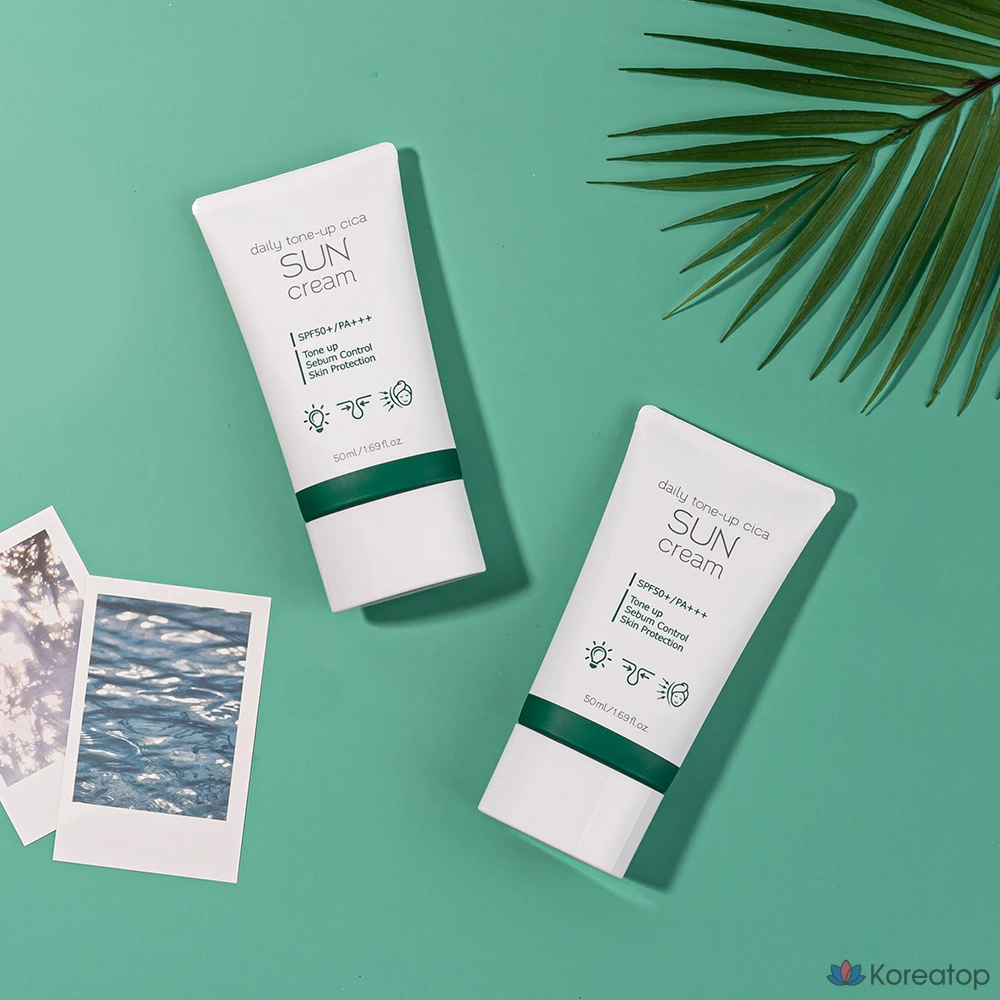 Солнцезащитный крем Prreti Daily Tone-Up Cica Sun Cream SPF50+ PA+++, 50 мл, 1 шт.