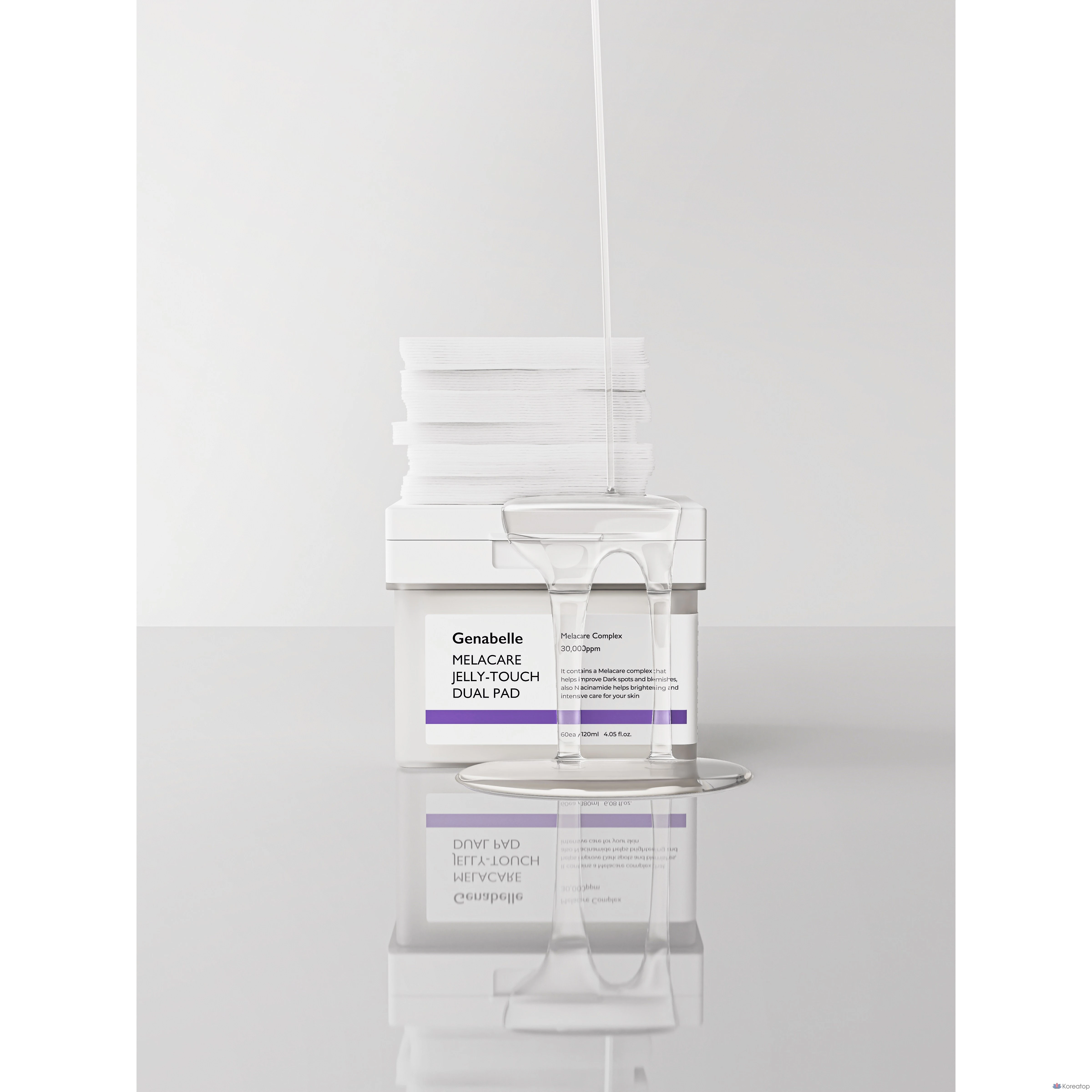 Пэды Genabelle Melacare Jelly Touch Dual, 60 шт.