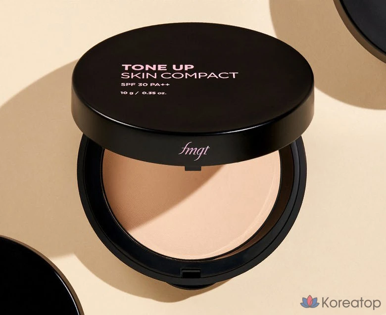 Тонер FMGT Tone Up Skin Pact, оттенок V201 Apricot Beige, 10 г, 1 шт.