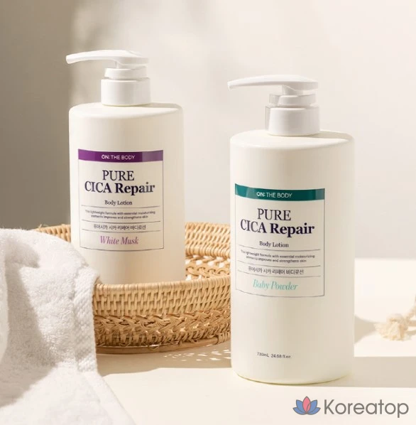 Лосьон для тела Pure Derma On The Body Pure Cica, аромат Baby Powder, 730 мл, 1 шт.