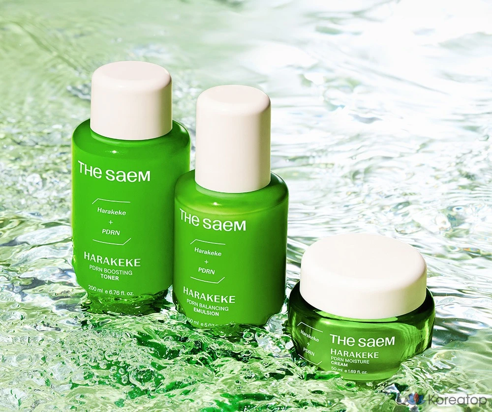 Набор для ухода The Saem Harakeke PDRN Skin Care 3-piece Set, 1 шт.