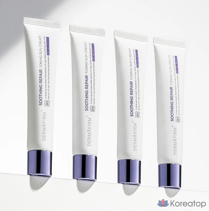 Солнцезащитный крем Dermafirm Soothing Repair Toning Sun Cream R4 SPF50+ PA++++, 40 г, 1 шт.