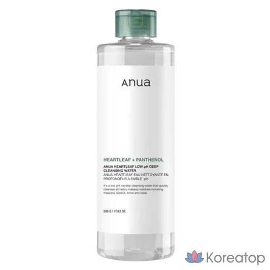 Гидрофильное масло Anua Heartleaf pH 5.5 Deep Cleansing Water, 500 г, 1 шт.
