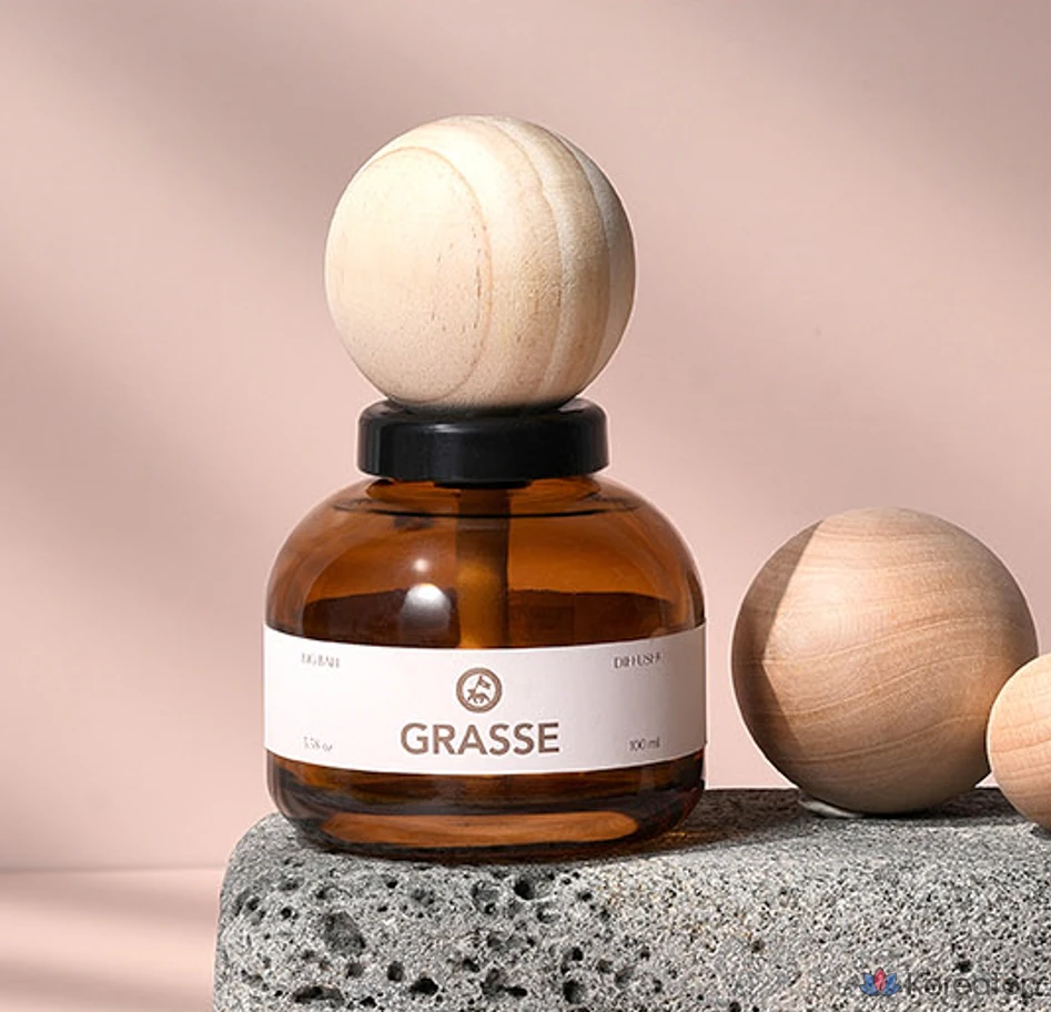 Диффузор для автомобиля Bullsone Grass Big Ball, аромат Orange Blossom, 100 мл, 1 шт.